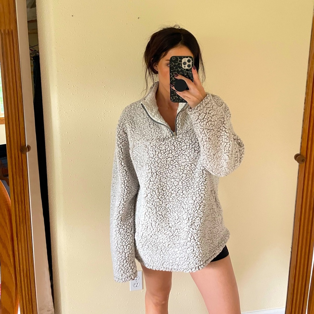 Oversized Sherpa Pullover